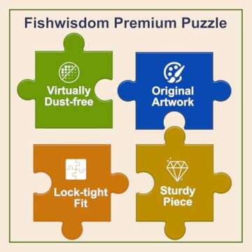 fishwisdom 100 Piece Donuts Jigsaw Puzzle for Kids Teens Age 4-8 Gift Family Time (Donuts)