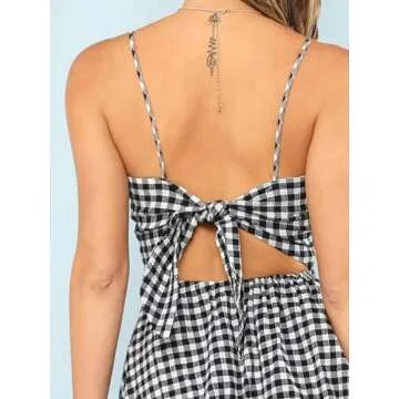 Floerns Women's Boho Floral Print Twist Front Mini Dress