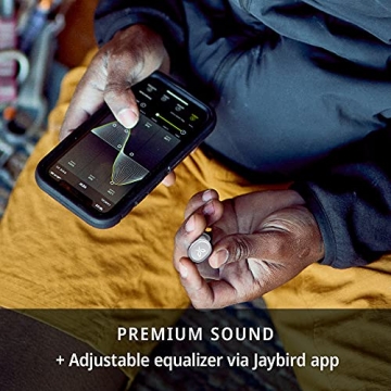 Jaybird Vista 2 True Wireless Sport Bluetooth Headphones With Charging Case - Premium Sound, ANC, Sport Fit, 24 Hour Battery, Waterproof Earbuds With Military-Grade Durability - Gray