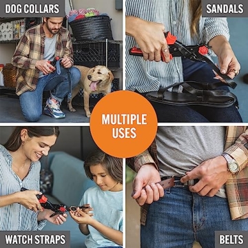 Adjustable Leather Hole Punch Tool for DIY Belts and Crafts