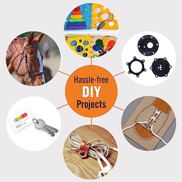 Adjustable Leather Hole Punch Tool for DIY Belts and Crafts