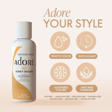 Vegan Mystic Gray Hair Dye - Adore Semi-Permanent Color