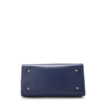 Chanel, Pre-Loved Blue Caviar Studded Deauville Shopper Small, Blue