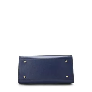 Chanel, Pre-Loved Blue Caviar Studded Deauville Shopper Small, Blue