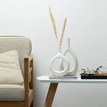 Kimisty Nordic Ceramic Vase Set for Modern Decor