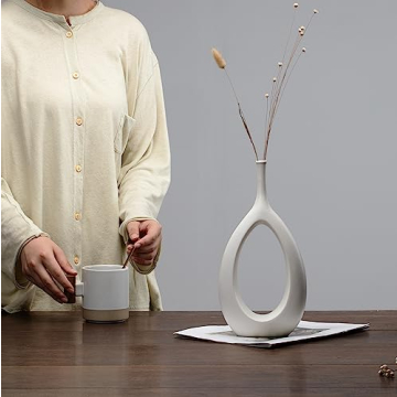 Kimisty Nordic Ceramic Vase Set for Modern Decor