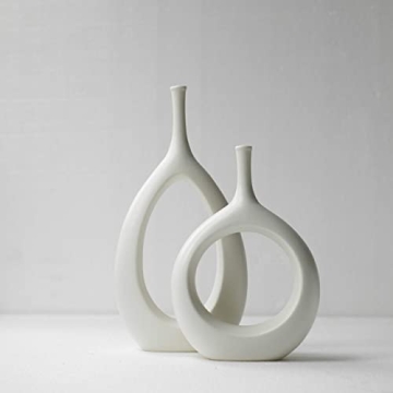 Kimisty Nordic Ceramic Vase Set for Modern Decor