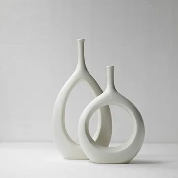Kimisty Nordic Ceramic Vase Set for Modern Decor