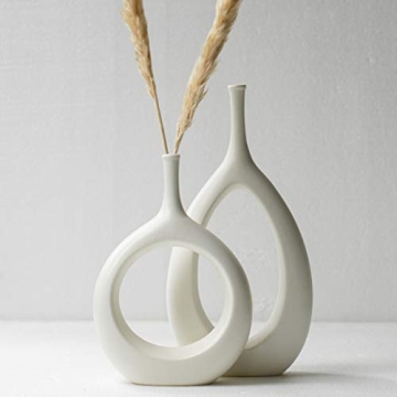 Kimisty Nordic Ceramic Vase Set for Modern Decor