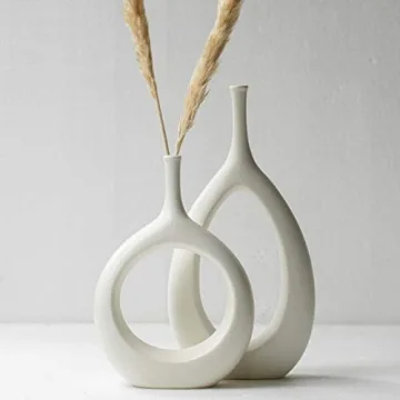 Kimisty Nordic Ceramic Vase Set for Modern Decor