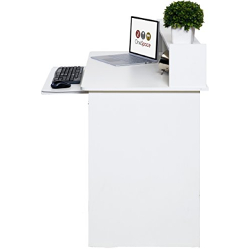 OneSpace Essential Computer Desk with Keyboard Shelf, Elegant Design for Home & Office