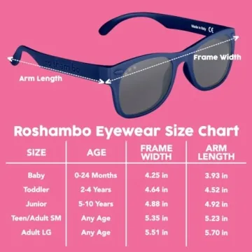 ROSHAMBO Unbreakable Baby Sunglasses with Strap BPA-free – Girls Boys 0-24 months Infants – Polarized Lens, Assembled in USA, Bueller