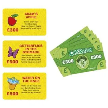 Hasbro Gaming Classic Operation Game, Electronic Board Game with Cards, Indoor Game for Kids Ages 6 and Up