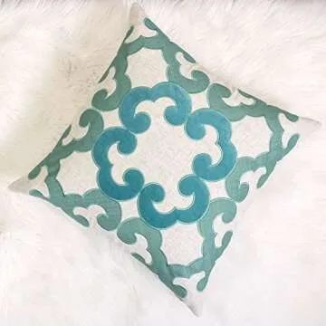 Elegant Applique Throw Pillow Cover for Cozy Living Spaces