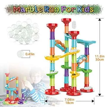 Marble Run Set for Kids Ages 4-8 - STEM Educational Toy