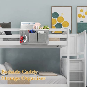 Ozzptuu Bedside Storage Caddy for Headboards and Dorms
