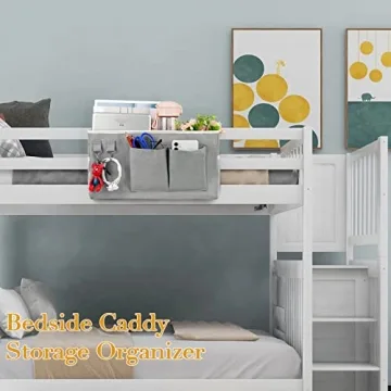 Ozzptuu Bedside Storage Caddy for Headboards and Dorms