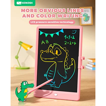 KOKODI 10 Inch LCD Writing Tablet for Kids Colorful Doodle Board