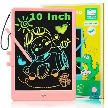 KOKODI 10 Inch LCD Writing Tablet for Kids Colorful Doodle Board