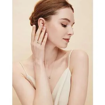 EAMTI 3mm 925 Sterling Silver Wedding Band Round Cubic Zirconia Full Eternity Stackable Engagement Ring for Women Size 3-13