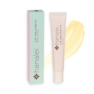 Hanalei Cruelty-Free Treatment for Chapped Lips, Extreme Dry Lip Moisturizer, Overnight Lip Balm for Cracked Lips, Made with Kukui Oil, Shea Butter, Grapeseed Oil, Clear Formula, Full Size (15 g)