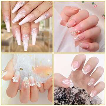 Mckanti 10000pcs Flat Back Pearls Half Round Pearl Beads Flatback Loose Beads for Crafts DIY Phone Nail Making (2mm/3mm/4mm/5mm/6mm/8mm/10mm) White