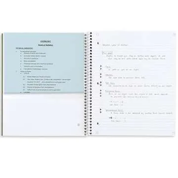 Five Star Spiral Notebooks + Study App, Recycled Cover, 4 Pack, 1 Subject, College Ruled Paper, 8-1/2” x 11", 100 Sheets per Notebook, Zion Clay, Olympic Green, Glacier Blue, Smoky Gray (820046)