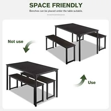 IMUsee 45" Dining Table Set - Compact Dining Solution