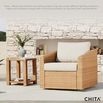 Buy CHITA Wicker Patio Bistro Set - Stylish Outdoor Comfort