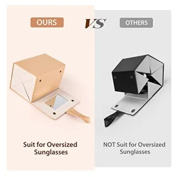 Muf Travel Sunglass Organizer - Stylish 4-Slot Case