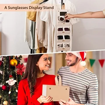 Muf Travel Sunglass Organizer - Stylish 4-Slot Case