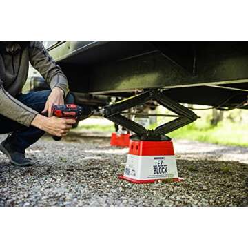 ANDERSEN HITCHES 4-Pack EZ Jack Blocks Leveling System - Heavy Duty RV Stabilizer