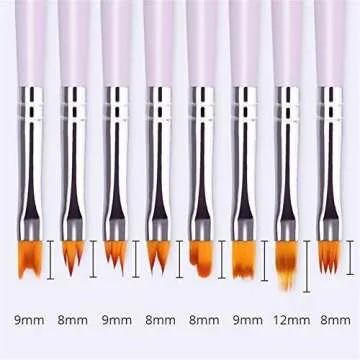 Nail Art Brush Set with Premium Wood Handles for All