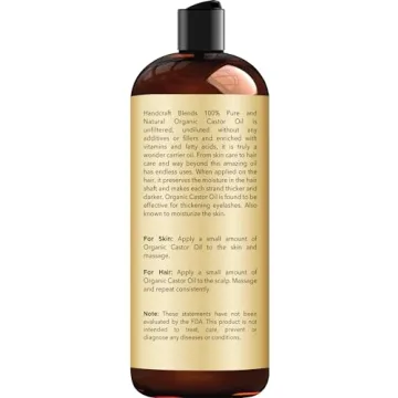 Organic Castor Oil for Hair Growth and Skin Hydration