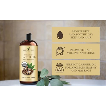 Organic Castor Oil for Hair Growth and Skin Hydration