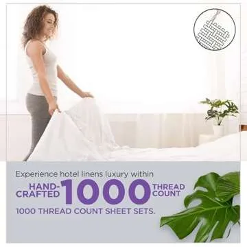 CharlottelyHues 1000 Thread Count Luxury Bed Sheets Set