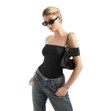 SUUKSESS Women Off the Shoulder Bodysuit - Stylish & Comfortable