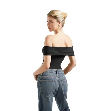 SUUKSESS Women Off the Shoulder Bodysuit - Stylish & Comfortable