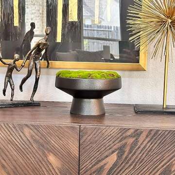 Macomine Moss Bowl - Stylish 8" Artificial Home Décor