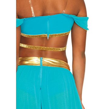 Leg Avenue Oasis Princess Costume Sexy Blue 4-Piece Set