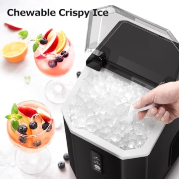 ZAFRO Nugget Ice Maker - Soft Chewable Ice Machine