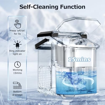 ZAFRO Nugget Ice Maker - Soft Chewable Ice Machine
