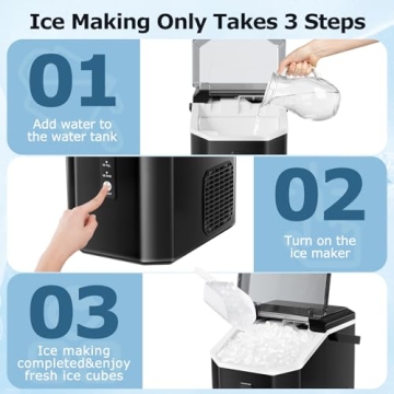 ZAFRO Nugget Ice Maker - Soft Chewable Ice Machine