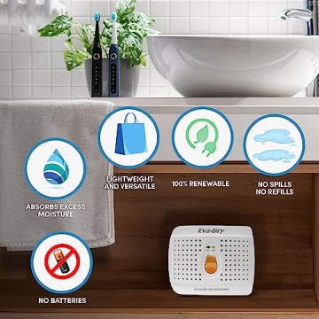Eva-Dry Wireless Mini Dehumidifier for Small Spaces