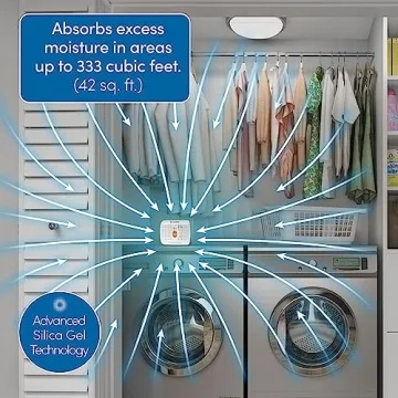 Eva-Dry Wireless Mini Dehumidifier for Small Spaces