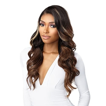 Sensationnel Butta Lace Human Hair Blend Glam Wave 24 - BALAYAGEHAZELNUT