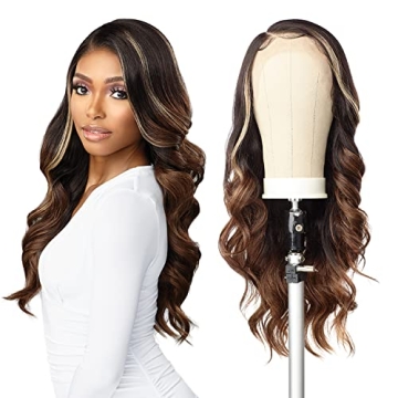 Sensationnel Human Hair Blend Glam Wave 24 Wig