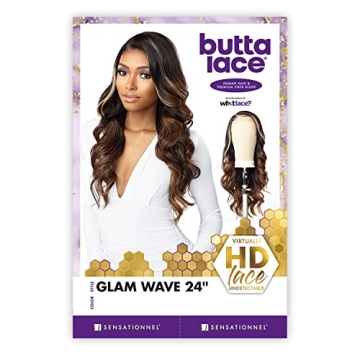 Sensationnel Human Hair Blend Glam Wave 24 Wig