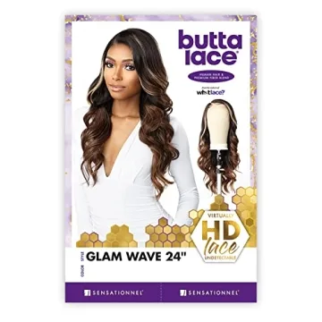 Sensationnel Human Hair Blend Glam Wave 24 Wig