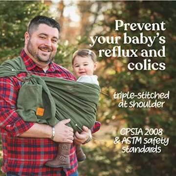 Nalakai Luxury Ring Sling Baby Carrier, Soft Linen Blend Baby Sling, Baby Wrap, Wear Your Little One Close to Your Heart, Comfort, Style